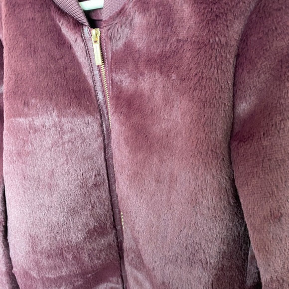 Armani Exchange Faux Fur Bomber Jacket - Picture 2 of 6